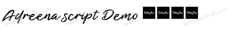 Adreena script Demo 字体转换